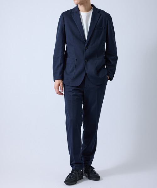 JUNRED(ジュンレッド)の「ハイゲージ裏メッシュスラックス/セットアップ対応(その他パンツ・メンズ・ネイビー/グレー・LL/S/M/L)」の6枚目の写真
