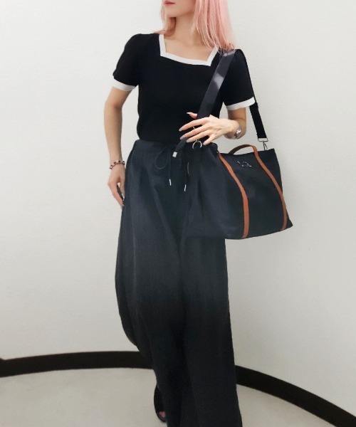 CRYSTAL BALL（クリスタルボール）の「コンビトートショルダーバッグ（トートバッグ・レディース・ブラック・FREE）」の6枚目の写真