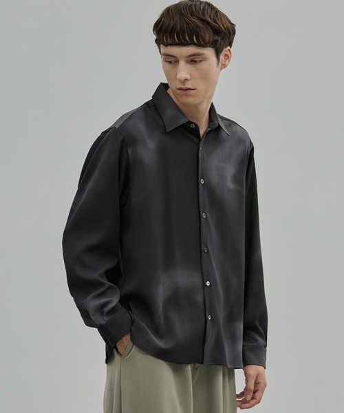 セール】COLD DRY GRADATION PLEATS ロングスリーブシャツ（シャツ
