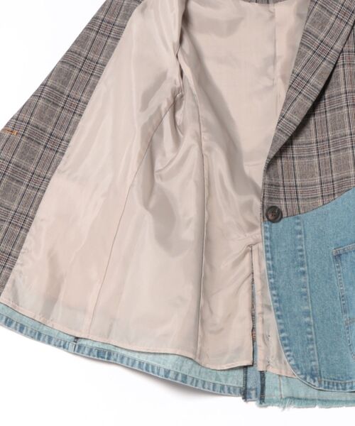 Gready Brilliant（グレディブリリアン）の「デニムＭＩＸテーラードジャケット（テーラードジャケット・レディース・モカ・FREE）」の20枚目の写真