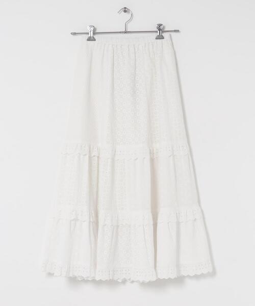 URBAN RESEARCH DOORS（アーバンリサーチドアーズ）の「レースティアードスカート（スカート・レディース・ブラック/オフホワイト・MEDIUM）」の13枚目の写真