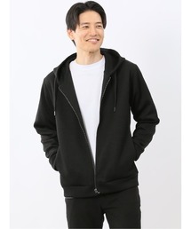 【ストレッチ】タカキュー ふくれジャガード 長袖 ジップパーカー
