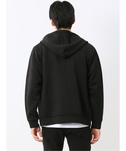 TAKA-Q(タカキュー)の「【ストレッチ】タカキュー ふくれジャガード 長袖 ジップパーカー(パーカー・メンズ・ブラック/ライトグレー/ブラウン/ネイビー・MEDIUM/LARGE/X-LARGE)」の15枚目の写真