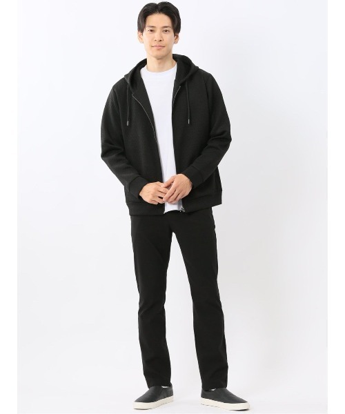 TAKA-Q(タカキュー)の「【ストレッチ】タカキュー ふくれジャガード 長袖 ジップパーカー(パーカー・メンズ・ブラック/ライトグレー/ブラウン/ネイビー・MEDIUM/LARGE/X-LARGE)」の17枚目の写真