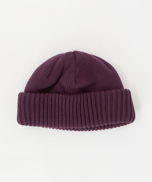 Steven Alan（スティーブンアラン）の「＜crepuscule＞ C/A BEANIE/ビーニー（ニットキャップ/ビーニー・メンズ・パープル/ブラック/オリーブ・FREE）」の3枚目の写真