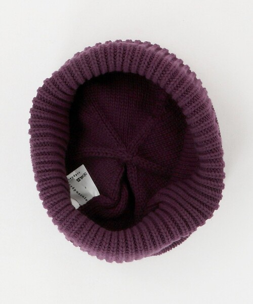 Steven Alan（スティーブンアラン）の「＜crepuscule＞ C/A BEANIE/ビーニー（ニットキャップ/ビーニー・メンズ・パープル/ブラック/オリーブ・FREE）」の6枚目の写真