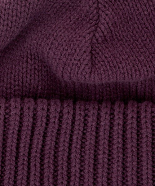 Steven Alan（スティーブンアラン）の「＜crepuscule＞ C/A BEANIE/ビーニー（ニットキャップ/ビーニー・メンズ・パープル/ブラック/オリーブ・FREE）」の5枚目の写真