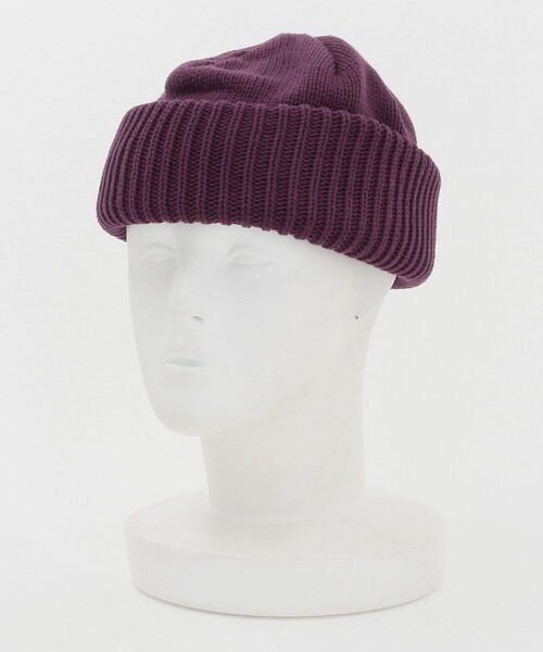 Steven Alan（スティーブンアラン）の「＜crepuscule＞ C/A BEANIE/ビーニー（ニットキャップ/ビーニー・メンズ・パープル/ブラック/オリーブ・FREE）」の9枚目の写真