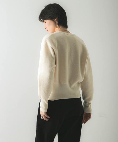 セール】ウールカシミヤショルダーパッドカーディガン（カーディガン