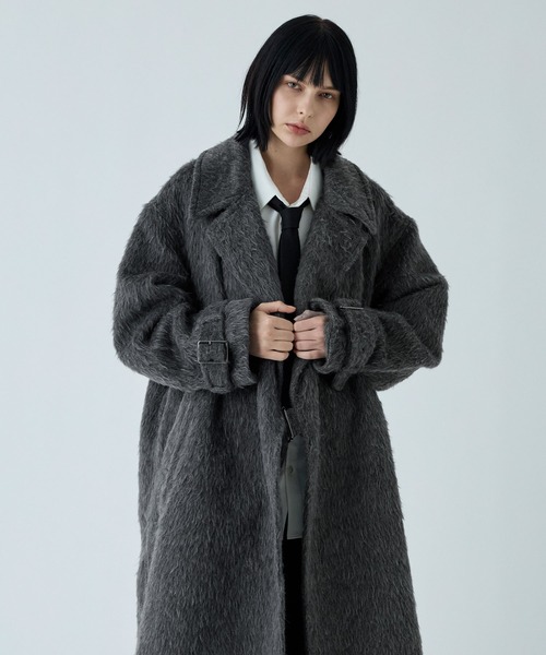 VELNUS（ベルナス）の「【VELNUS】Long shaggy loose tyrocken coat