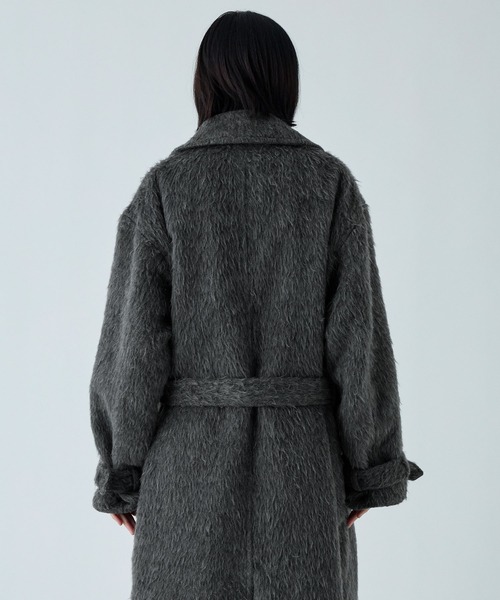 VELNUS(ベルナス)の「【VELNUS】Long shaggy loose tyrocken coat/ロングシャギールーズタイロッケンコート(チェスターコート・メンズ・ブラック/チャコールグレー・L/M/S)」の22枚目の写真