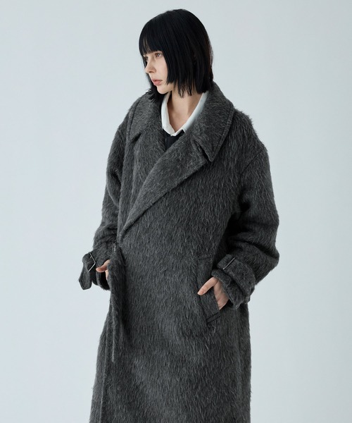 VELNUS(ベルナス)の「【VELNUS】Long shaggy loose tyrocken coat/ロングシャギールーズタイロッケンコート(チェスターコート・メンズ・ブラック/チャコールグレー・L/M/S)」の21枚目の写真