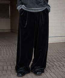 Perushu（ペルーシュ）の「ベロアスタッズワイドパンツ（その他パンツ・レディース）」