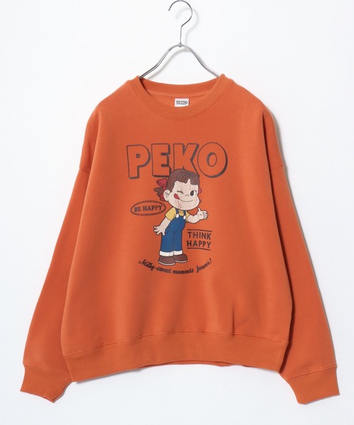 セール】2025AW Peko/ペコ オーバーサイズ 裏起毛 イラストプリント