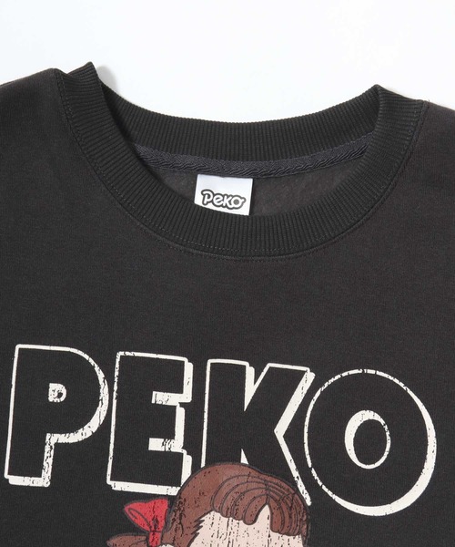 セール】2025AW Peko/ペコ オーバーサイズ 裏起毛 イラストプリント