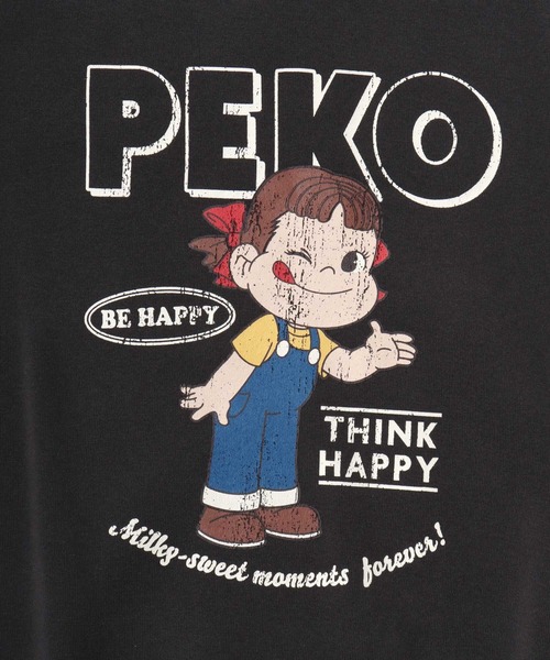 セール】2025AW Peko/ペコ オーバーサイズ 裏起毛 イラストプリント