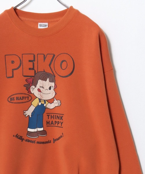 セール】2025AW Peko/ペコ オーバーサイズ 裏起毛 イラストプリント