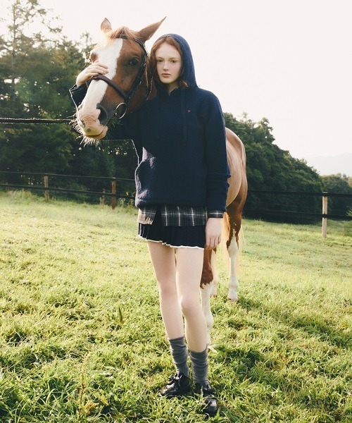 Heather（ヘザー）の「【POLO BCS(ポロ・ビーシーエス)】ニットフーディ　595484（ニット/セーター・レディース・グレー/アイボリー/ネイビー・FREE）」の5枚目の写真