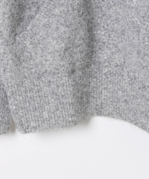 Heather（ヘザー）の「【POLO BCS(ポロ・ビーシーエス)】ニットフーディ　595484（ニット/セーター・レディース・グレー/アイボリー/ネイビー・FREE）」の10枚目の写真