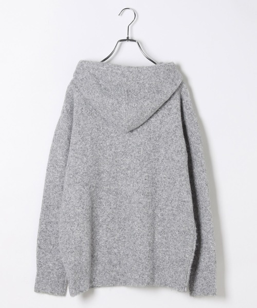 Heather（ヘザー）の「【POLO BCS(ポロ・ビーシーエス)】ニットフーディ　595484（ニット/セーター・レディース・グレー/アイボリー/ネイビー・FREE）」の11枚目の写真