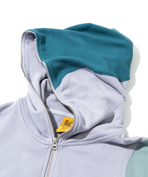 go slow caravan(ゴースローキャラバン)の「空紡糸裏毛 CRAZY切替 FULL ZIP パーカー(パーカー・メンズ・その他1/その他2・LARGE/X-LARGE/MEDIUM)」の4枚目の写真