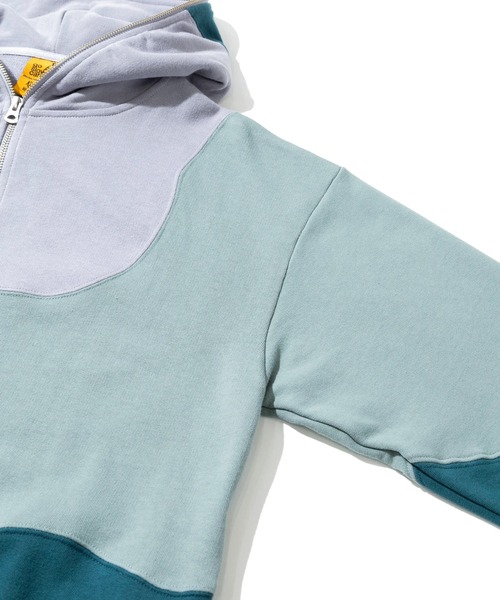 go slow caravan(ゴースローキャラバン)の「空紡糸裏毛 CRAZY切替 FULL ZIP パーカー(パーカー・メンズ・その他1/その他2・LARGE/X-LARGE/MEDIUM)」の5枚目の写真