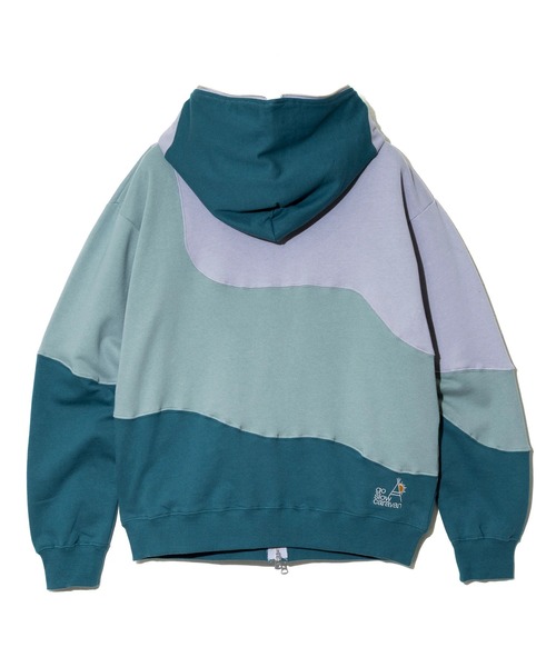 go slow caravan(ゴースローキャラバン)の「空紡糸裏毛 CRAZY切替 FULL ZIP パーカー(パーカー・メンズ・その他1/その他2・LARGE/X-LARGE/MEDIUM)」の11枚目の写真