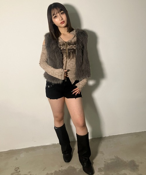 1*2様 y2k ファーベスト　ROUSHATTE ブラック 1*2様 y2k ファーベスト ROUSHATTE ブラック LAUREN RALPH LAUREN