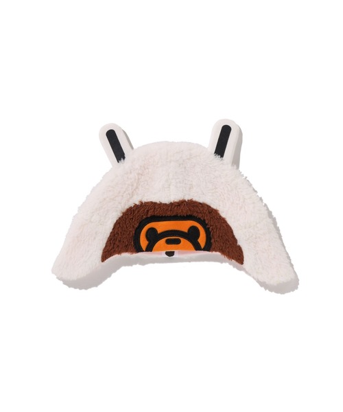 A BATHING APE（アベイシングエイプ）の「BABY MILO FRIENDS BABY CAP（その他ベビー用品・キッズ・ブラウン/ホワイト/イエロー・FREE）」の2枚目の写真