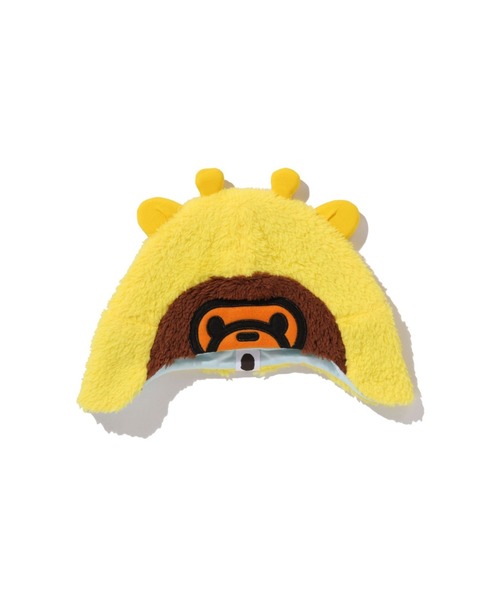 A BATHING APE（アベイシングエイプ）の「BABY MILO FRIENDS BABY CAP（その他ベビー用品・キッズ・ブラウン/ホワイト/イエロー・FREE）」の3枚目の写真