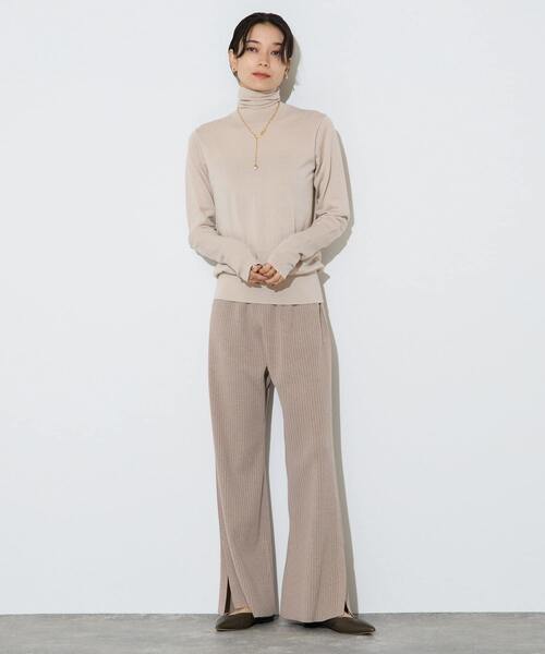 Liesse(リエス)の「【大草直子さんコラボ】リブニットパンツ(その他パンツ・レディース・グレー/ブラック・2/3)」の8枚目の写真