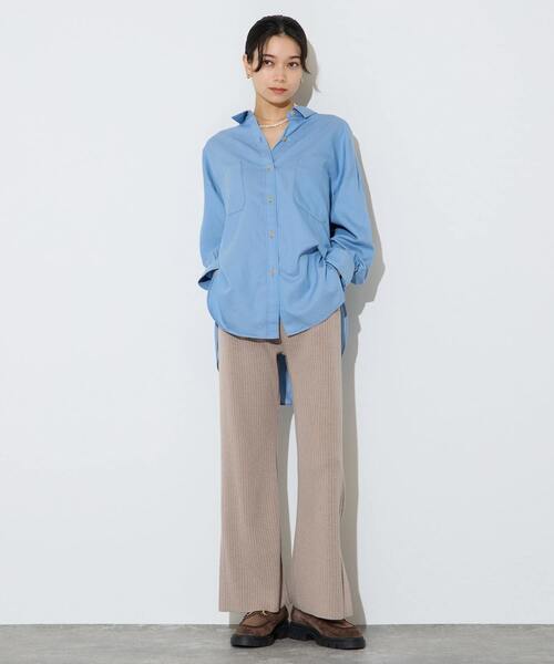 Liesse(リエス)の「【大草直子さんコラボ】リブニットパンツ(その他パンツ・レディース・グレー/ブラック・2/3)」の13枚目の写真