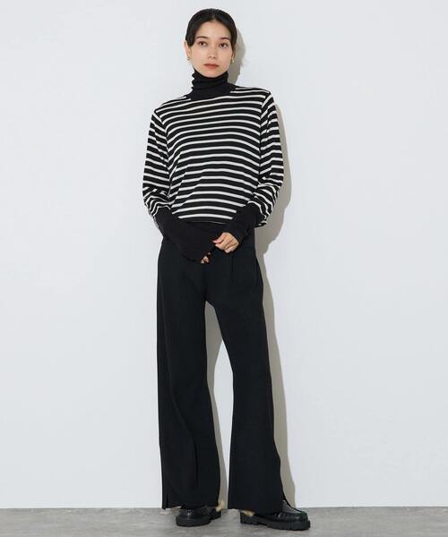 Liesse(リエス)の「【大草直子さんコラボ】リブニットパンツ(その他パンツ・レディース・グレー/ブラック・2/3)」の20枚目の写真