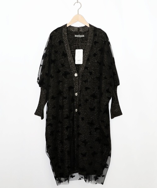 iS ScoLar（イズスカラー）の「552248：花ジャガードカーディガン