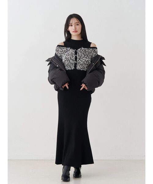 2WAYフード付アライドショートダウン（ダウンジャケット/コート