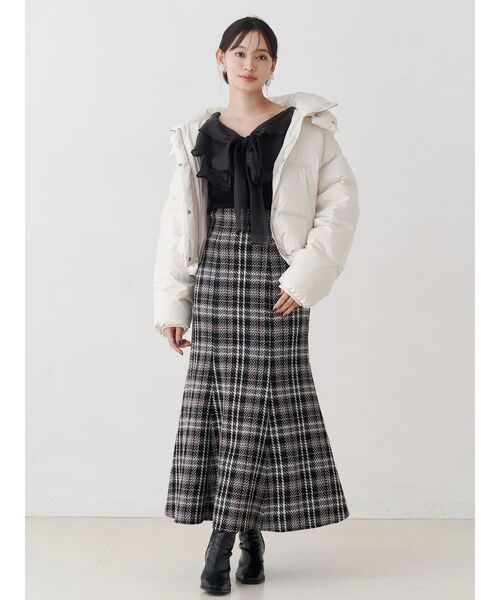 MERCURYDUO（マーキュリーデュオ）の「2WAYフード付アライドショートダウン（ダウンジャケット/コート・レディース・ラベンダー/アイボリー/ライトブルー/ブラック・SMALL/MEDIUM）」の19枚目の写真