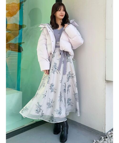 【新品・未使用】MERCURYDUO　2WAYフード付アライドショートダウン セール】2WAYフード付アライドショートダウン（ダウンジャケット