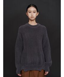 【⭐️】UN3D スリットスリーブニット　グレー UN3D.（アンスリード）の「スリットスリーブニット（ニット