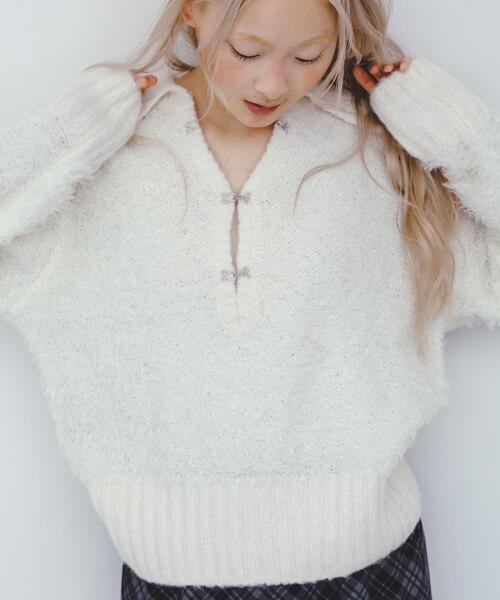 セール】フロントホックベアーニット（ニット/セーター）｜KBF