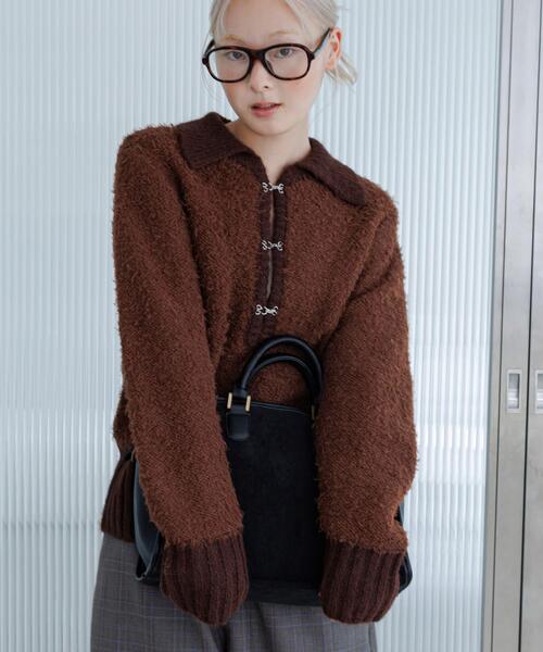 セール】フロントホックベアーニット（ニット/セーター）｜KBF