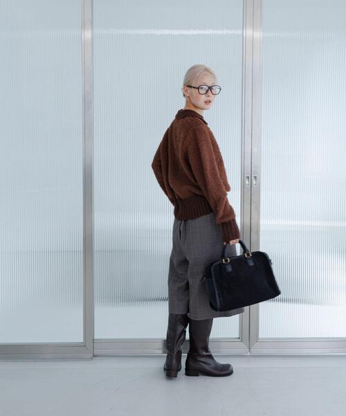 KBF（ケイビーエフ）の「フロントホックベアーニット（ニット/セーター・レディース・オフホワイト/ネイビー/ブラウン・ONE）」の17枚目の写真