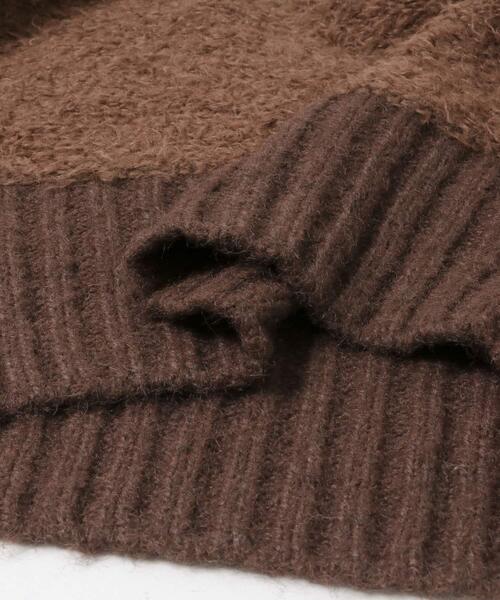 KBF（ケイビーエフ）の「フロントホックベアーニット（ニット/セーター・レディース・オフホワイト/ネイビー/ブラウン・ONE）」の22枚目の写真