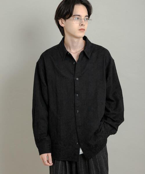 セール】ボタニカルジャガードロングスリーブシャツ（シャツ/ブラウス