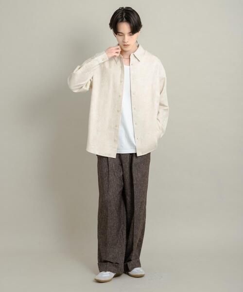 セール】ボタニカルジャガードロングスリーブシャツ（シャツ/ブラウス