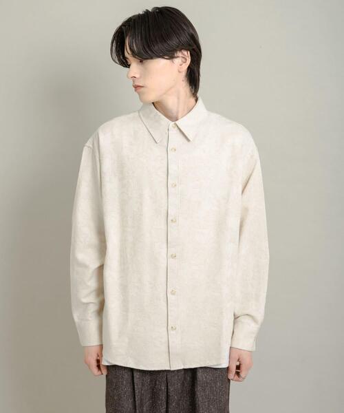 セール】ボタニカルジャガードロングスリーブシャツ（シャツ/ブラウス