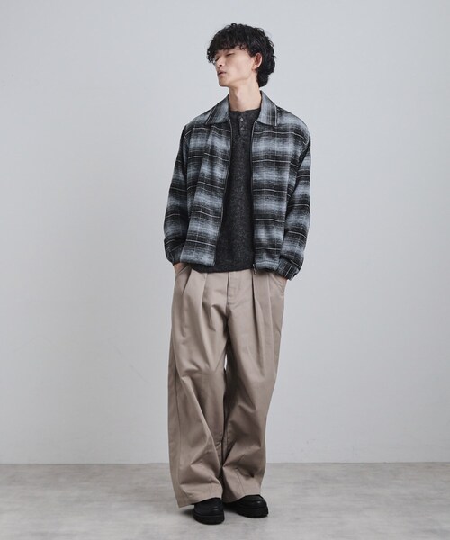 tk.TAKEO KIKUCHI(ティーケータケオキクチ)の「モールチェックZIPシャツ(シャツ/ブラウス・メンズ・ダークブラウン/ブルー系その他/ブラック・02/03/04)」の10枚目の写真