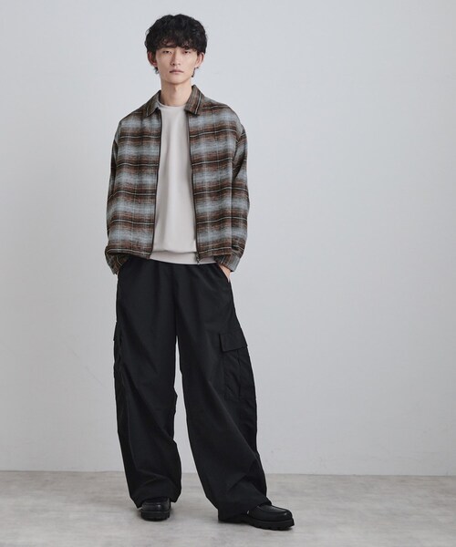 tk.TAKEO KIKUCHI(ティーケータケオキクチ)の「モールチェックZIPシャツ(シャツ/ブラウス・メンズ・ダークブラウン/ブルー系その他/ブラック・02/03/04)」の19枚目の写真