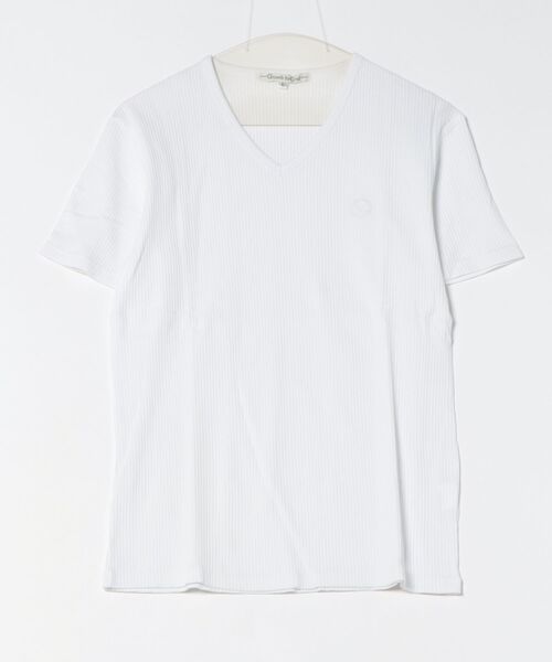 ARCHIVER（アーカイバ）の「【RES】【Growth by Grail】ワンポイント針抜きVネックT（Tシャツ/カットソー・メンズ・ブラック/グレー/ホワイト・LARGE/MEDIUM）」の12枚目の写真