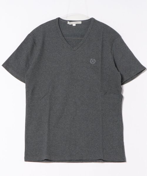 ARCHIVER（アーカイバ）の「【RES】【Growth by Grail】ワンポイント針抜きVネックT（Tシャツ/カットソー・メンズ・ブラック/グレー/ホワイト・LARGE/MEDIUM）」の14枚目の写真