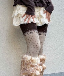 SPINNS | コットンタイツ/ドット/スノー(タイツ/ストッキング)